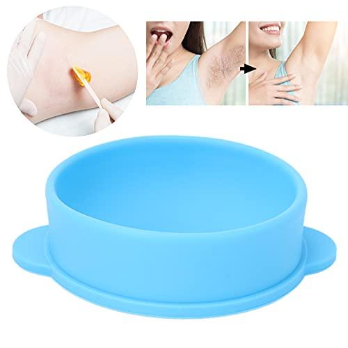 Byged Waxing Bowl, Compact Portable Removable Wax Pot Eco Friendly Slicone Safe Non Toxic for Wax Warmer for Home for Beauty Salon(blue)