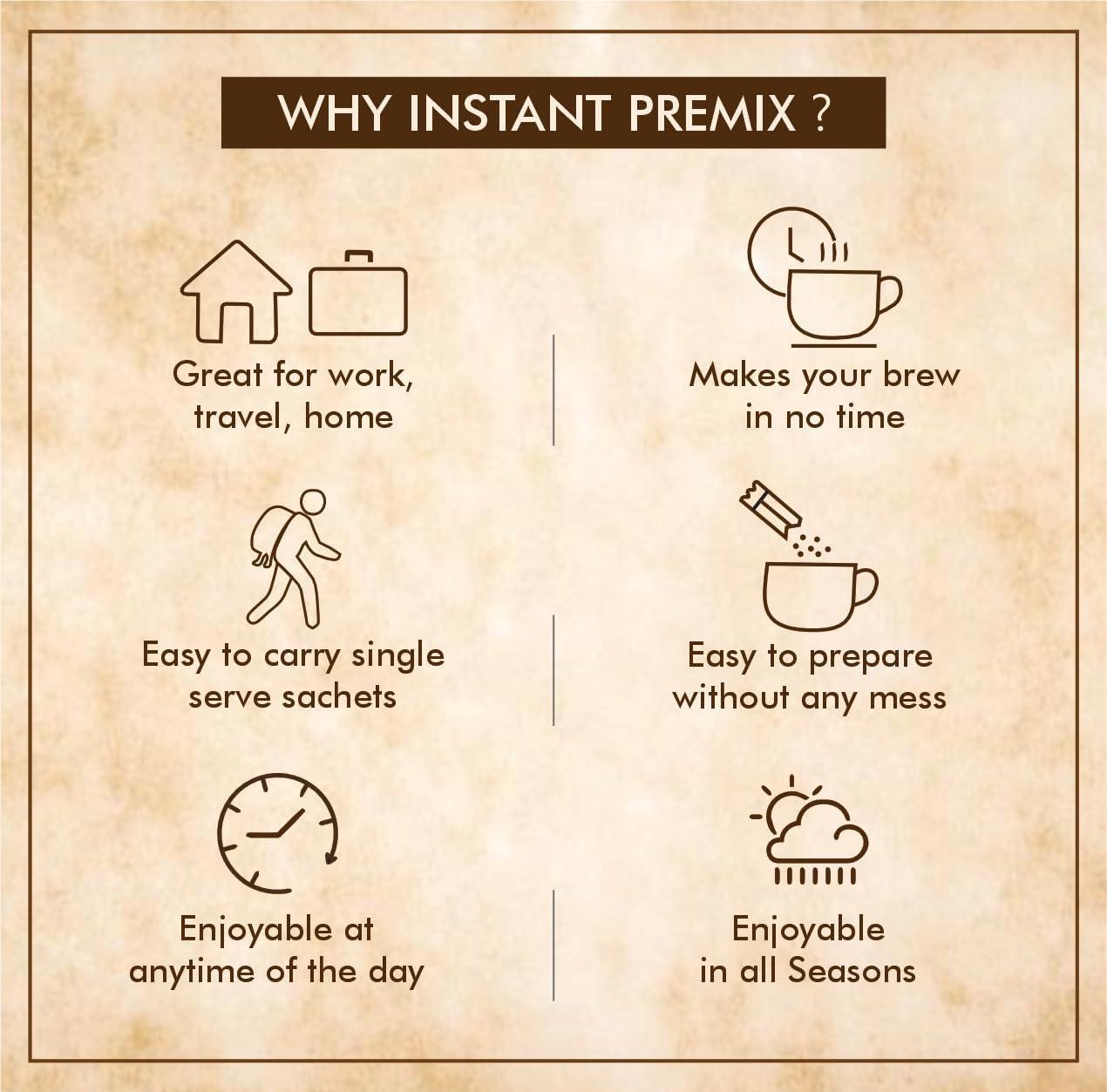 Octavius Octavius Indian Masala Premix Tea - 500 Gm Jar | 1 Min Tea | Readymade Tea Mix | Masala Instant Tea Premix | Masala Chai | Ready Tea | Premix Tea Powder | Instant Tea | Tea Premix | 500 Gm Jar