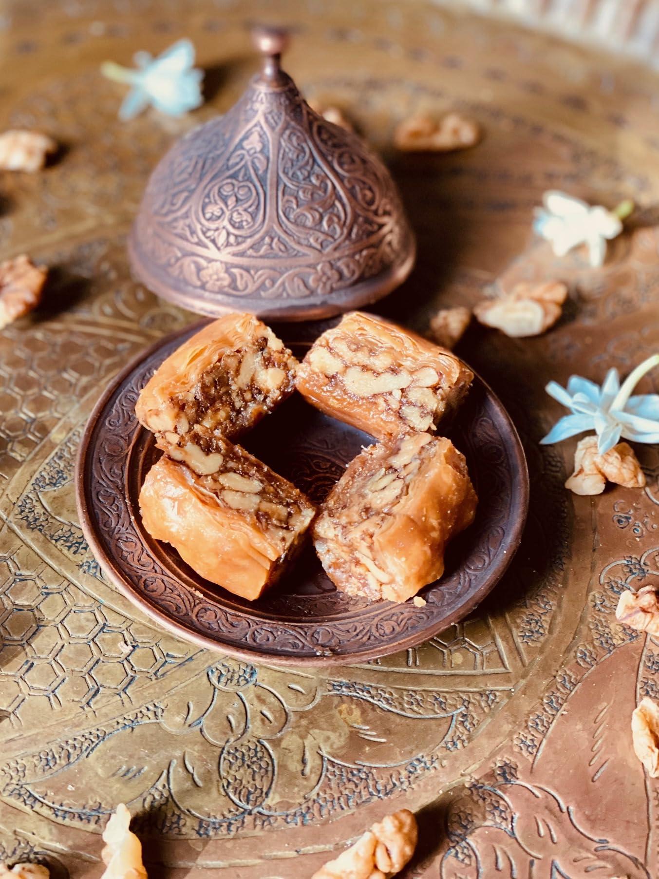 Kunafa Kunafa Assorted Baklava Sweets Box with Cashew, Almonds & Walnut Baklava packed in a luxurious gift box