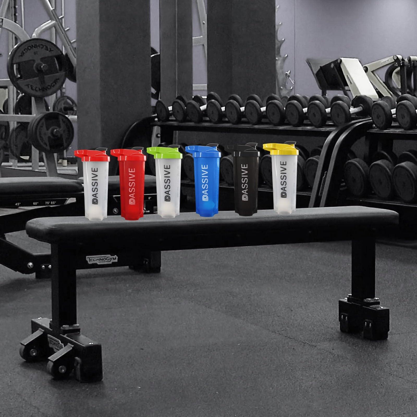 DASSIVE DASSIVE Blue Cap Blue Tumbler Gym Shaker Sipper Water Bottle 750ml Protein Shaker For Protein Preworkout BCAA Shake Leakproof Knob High Density Polyethylene BPA-Free