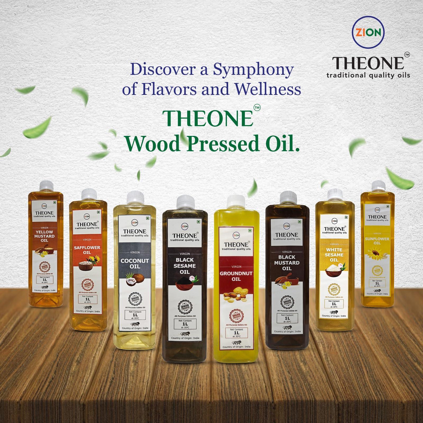 THEONE THEONE Safflower Oil | Wood Pressed (Lakdi Ghani/Kolhu/Chekku) Method | Virgin | Kusube Enne, Kusum ka Tel | Daily Cooking & Healthy Oil | Chemical Free | THEONE - traditional quality oils (200 mL)