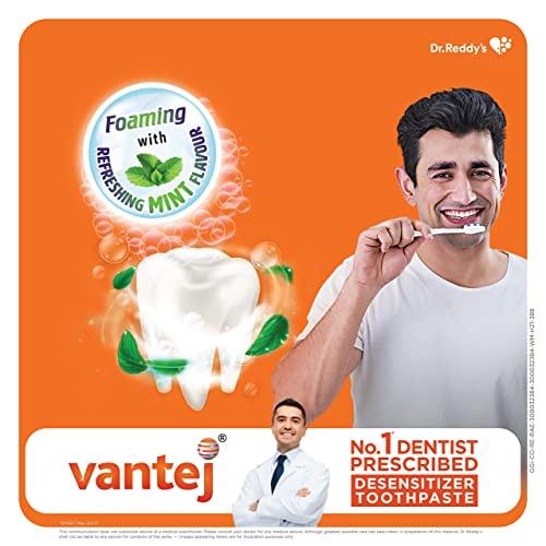 Vantej Vantej Toothpaste for Sensitive Teeth, Dentist recommended, sensitivity toothpaste for everyday use - 100g, white x Pack of 2