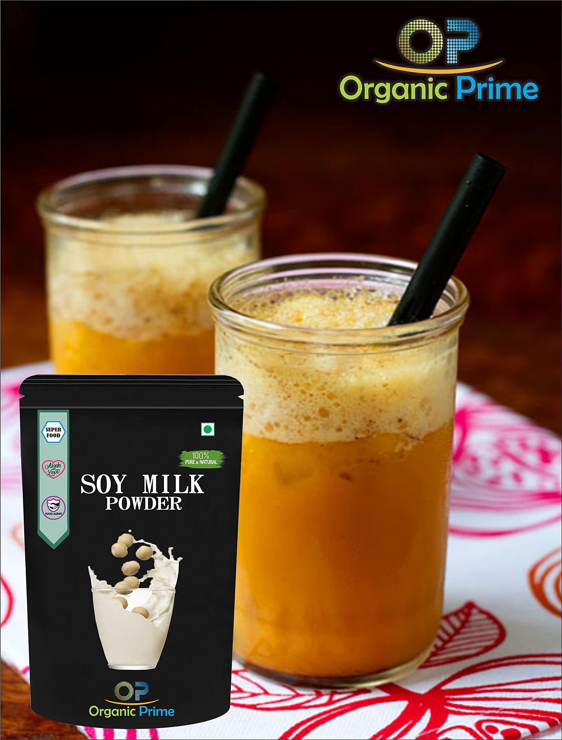 Organic Prime Organic Prime Soya Milk Powder |High in Protein | Vegan | Non-GMO - 200 GM by Organic Prime