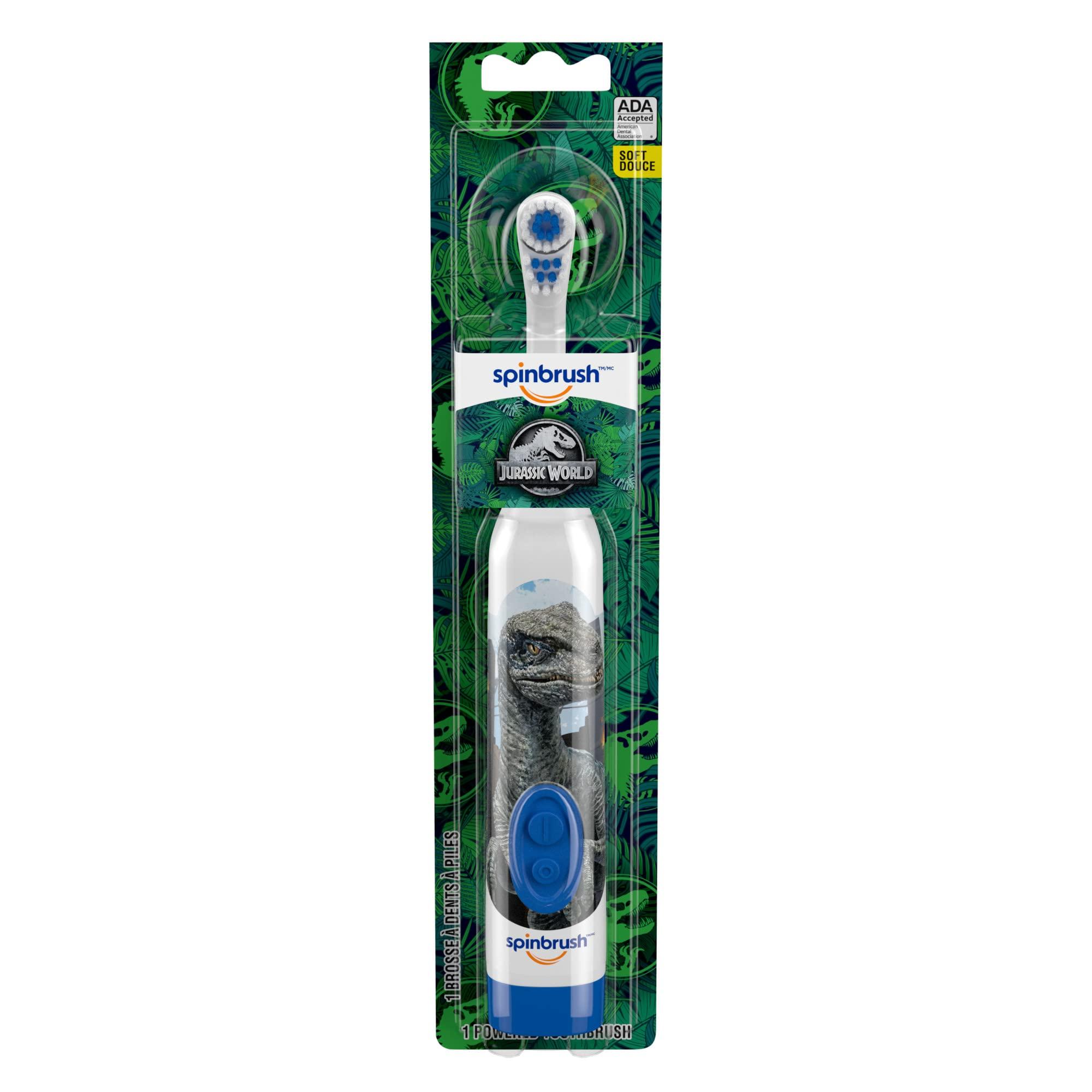 Spinbrush Jurassic World Kids Spinbrush Electric Battery Toothbrush, Soft, 1 ct
