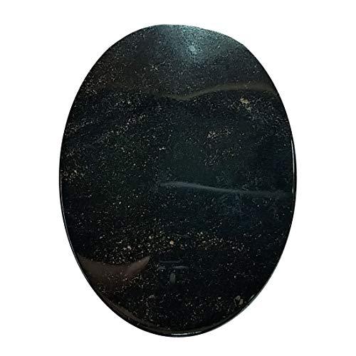 aldomin Aldomin? Hematite Natural Energized Black Crystal Cabochon For Pendant