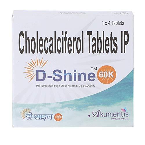 D-Shine D-Shine 60K Tablets - 4 Count (Pack of 2)