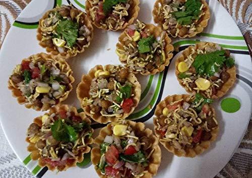 GODKA Godka Basket chat Puri/Delhi Chat Puri/Katori Chaat Puri for Festival & Special Occasions Snacks,60 Pcs(30 Pcs x 2)