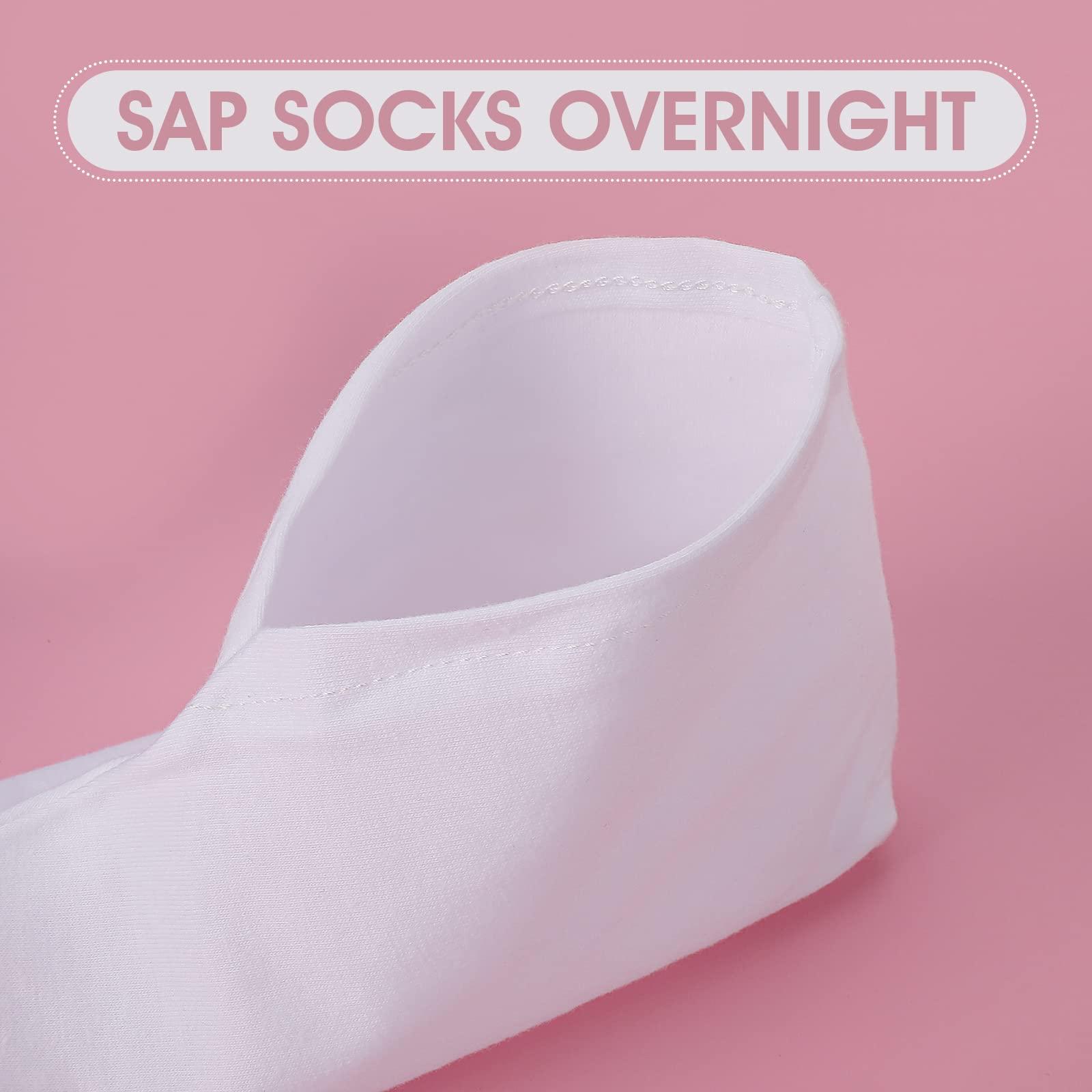 Sibba Sibba 3 Pairs Moisturizing Socks Overnight, Spa Socks, Lotion Moisturizing Socks Spa Overnight Absorbing for Dry Cracked Feet