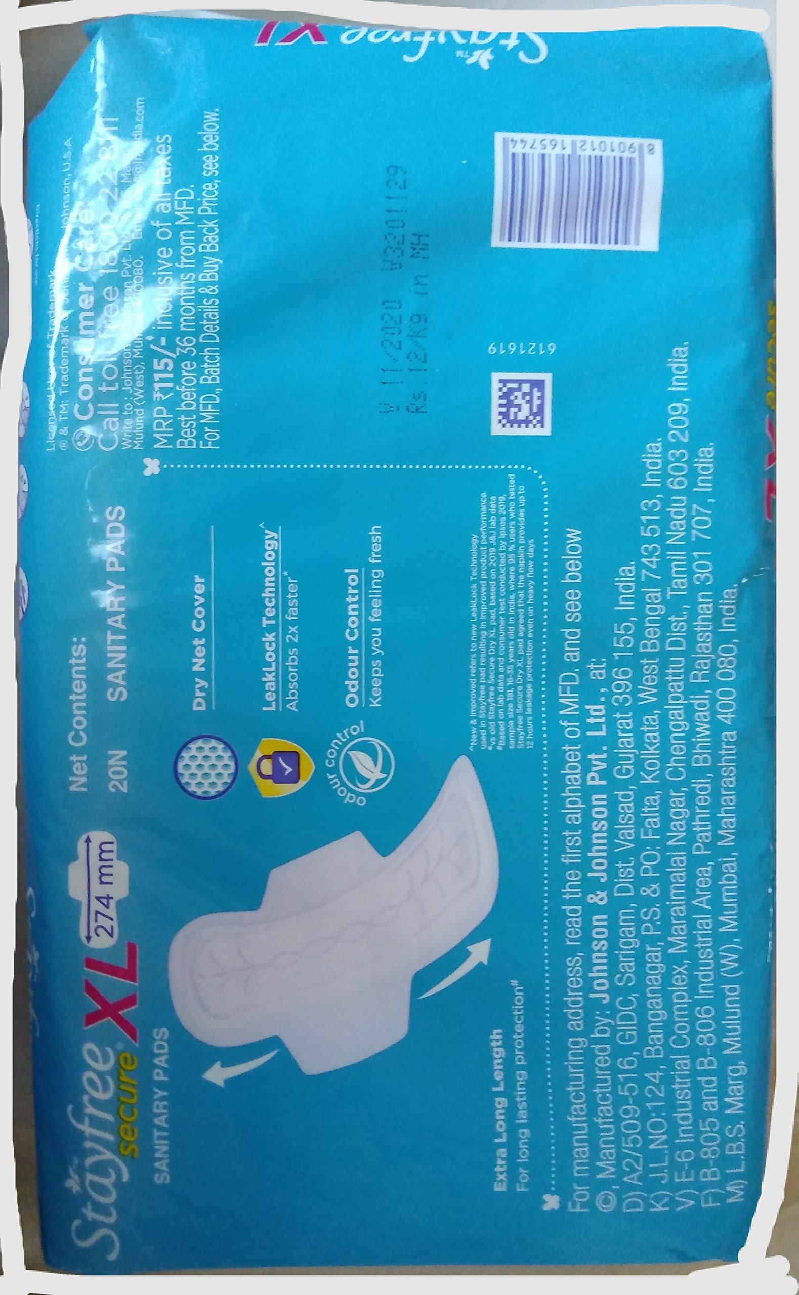 Stayfree Stayfree Pads Pack of 20,Standard