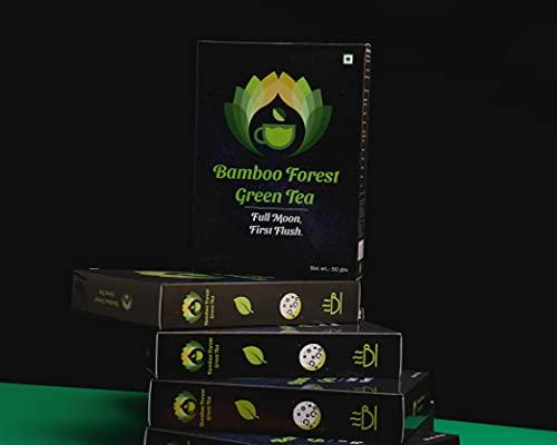 Bamboo Forest Bamboo Forest Green Tea Full Moon First Flush, Organic, Natural Flavour, 0 Calories, Loose Green Tea Leaves, 50 gm