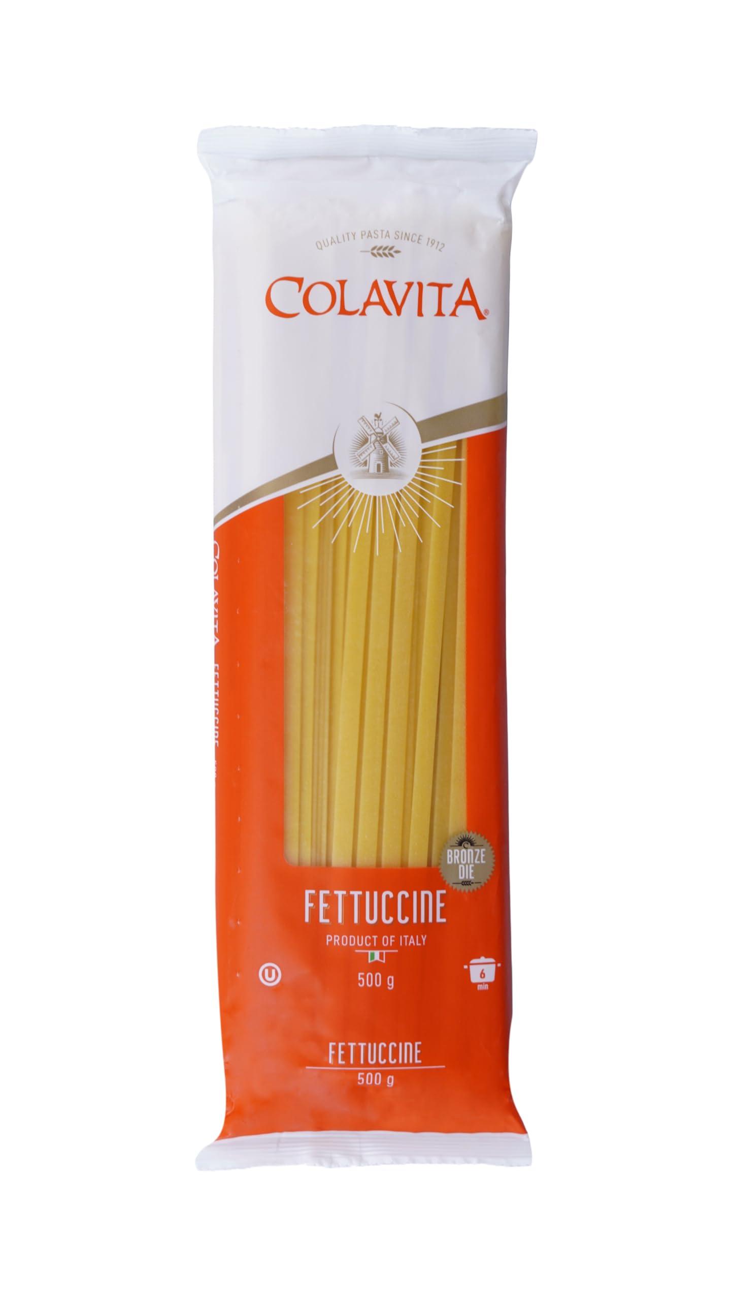 COLAVITA Colavita Fettucine Italian Pasta 500g | Imported from Italy Healthy l Best for Kids | Unique Shape