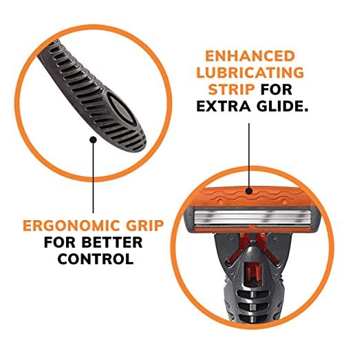 BIC BIC Hybrid Comfort 3 Disposable/System Shaver, Men, 6-Count