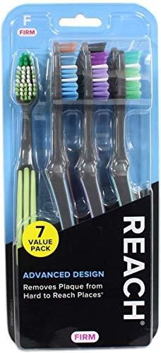 Reach Reach Advanced Design Toothbrushes, Firm, 7 count