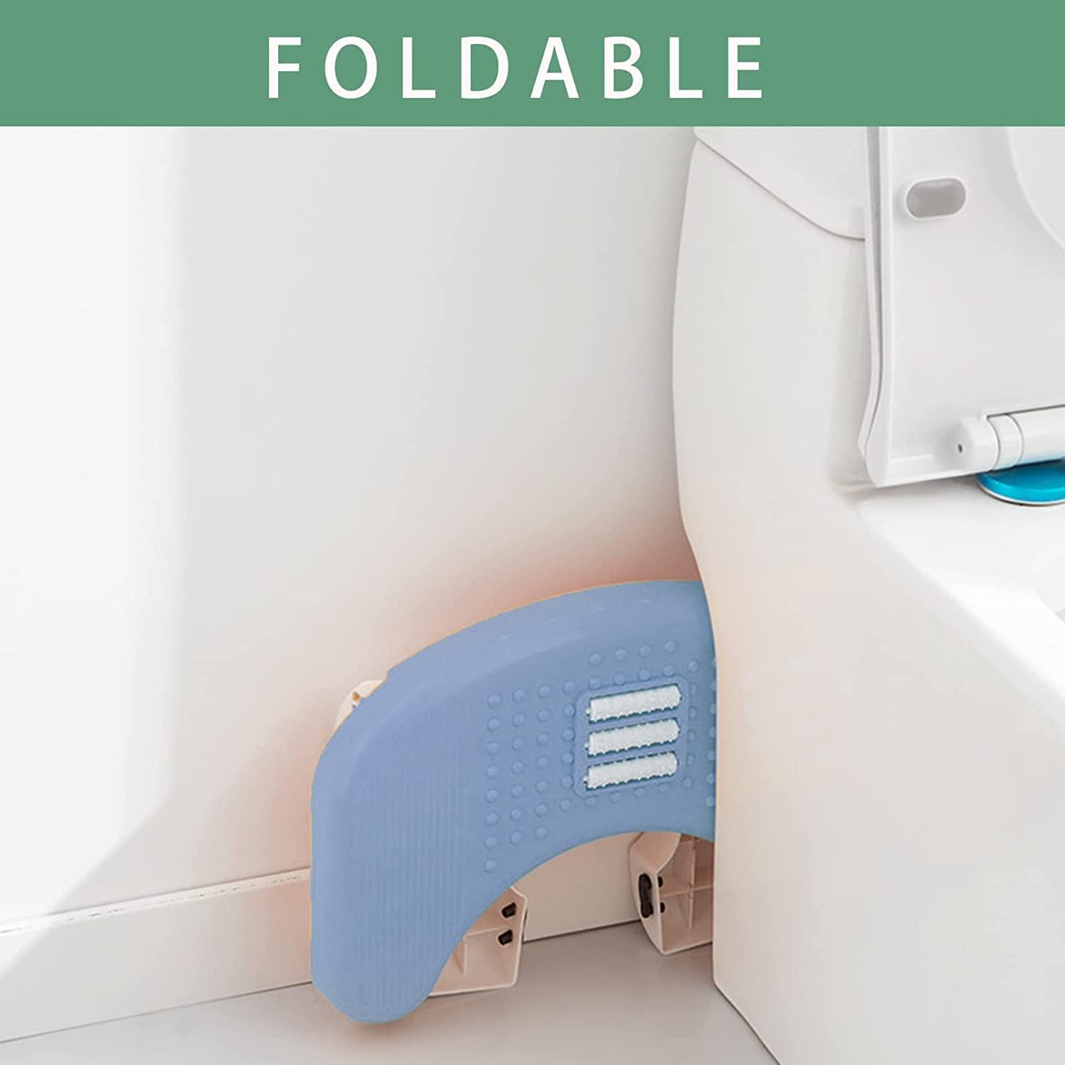 Dratal Dratal Perfect Posture Plastic Squat Potty Step Stool for Western Toilet Scientific Angle, Anti-Slip, Anti-Constipation with Special Acupressure Massager Stool