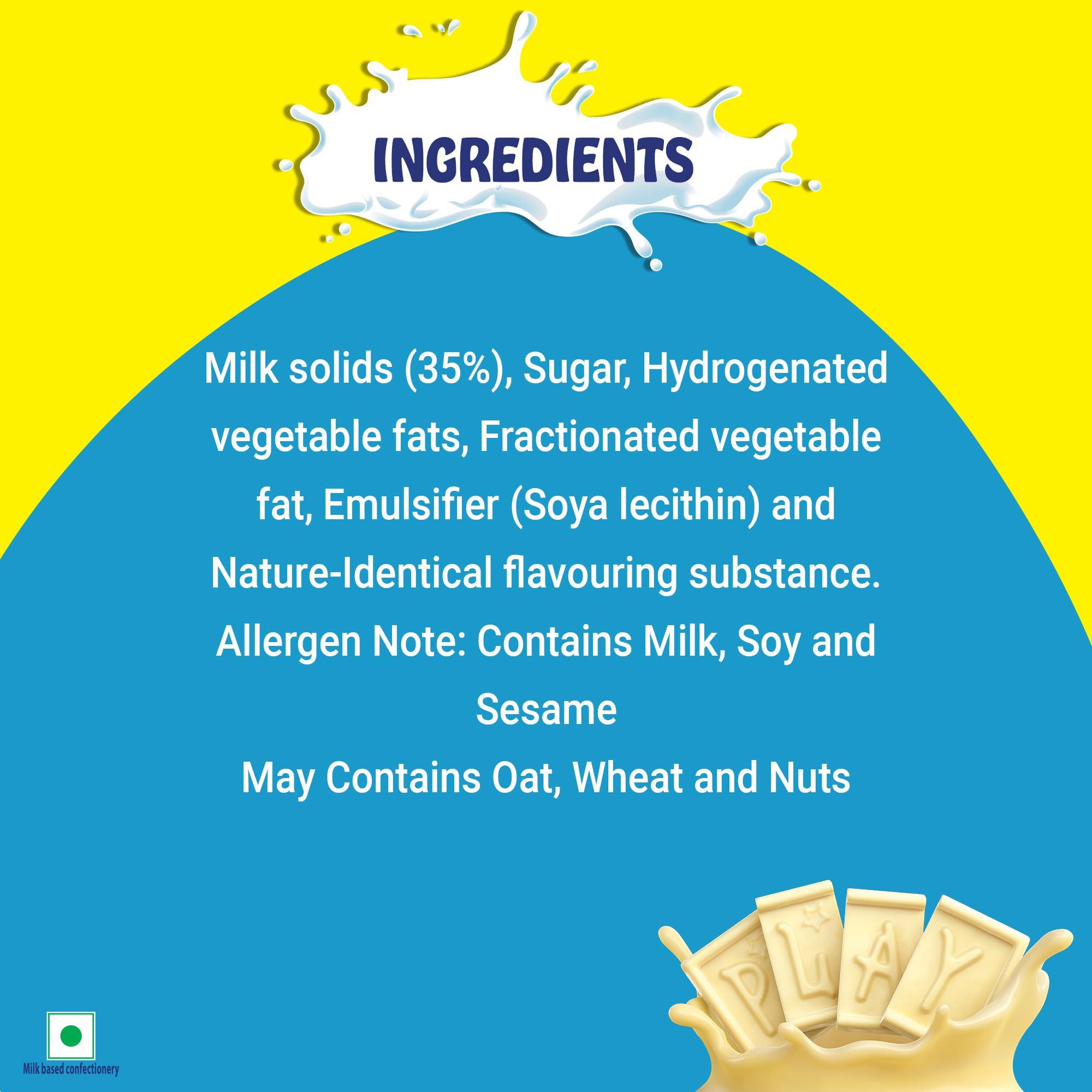 Nestle MILKYBAR MILKYBAR Creamy White Chocolate Tablet Bar, 60 Unitsx 12.5g Each - 750g, Box (Product Weight May Vary Upwards)