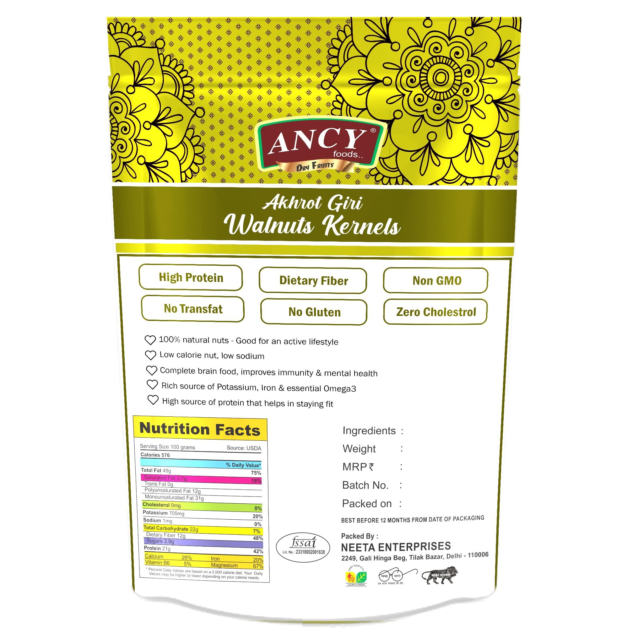 Ancy Ancy Foods Premium Dry Fruits (American Walnut/Akhrot), 250 g