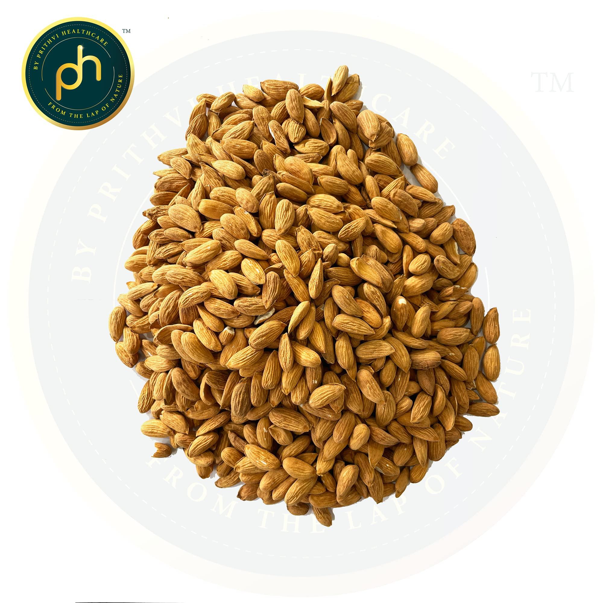 PH PHs Organic Kashmiri Mamra Almond Oil 100ml | Cold Pressed Watermill (Gharat) extracted in Kashmir valley | Extra Virgin | Mamra badam Rogan rich in Vitamin E good for Hair Skin and Diet