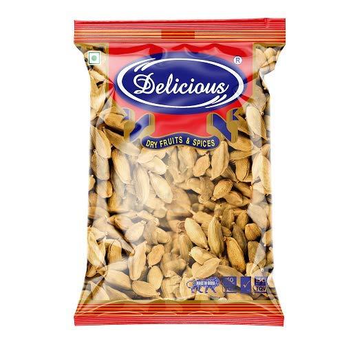Delicious Delicious White Cardamom | Natural Elaichi Ideal for Adding Sweetness to the Dishes | 50g