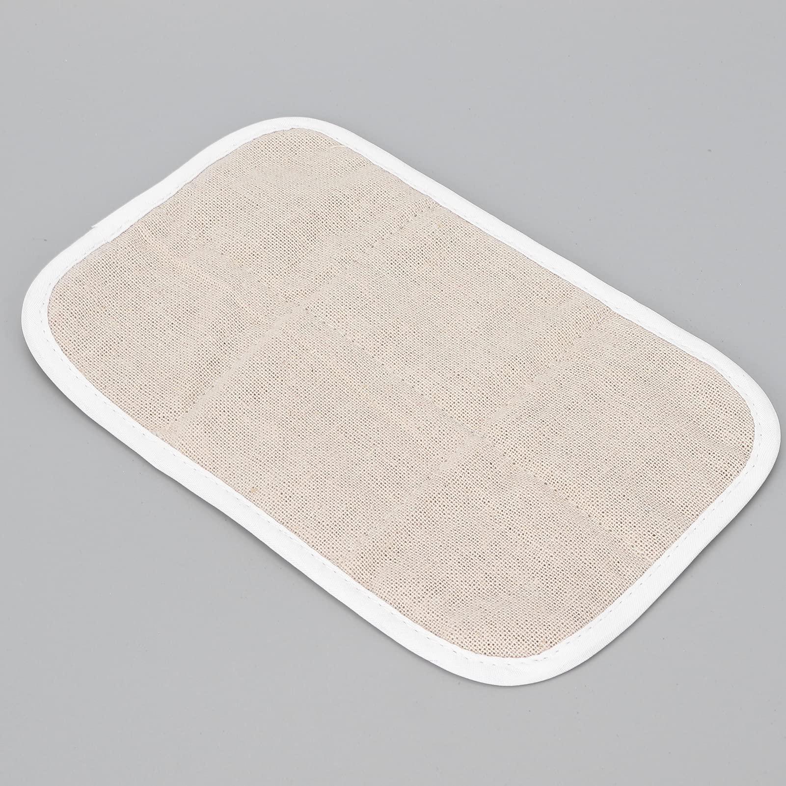 Fabater Moxibustion Bag, Hot Compress Moxa Bag Heat Insulation Cotton and Linen Rounded Rectangular for Waist and Knee Protectors