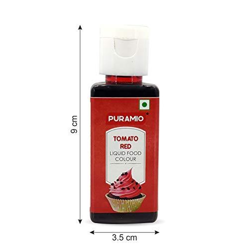 PURAMIO Puramio Liquid Food Colour - Tomato Red, (50ml)