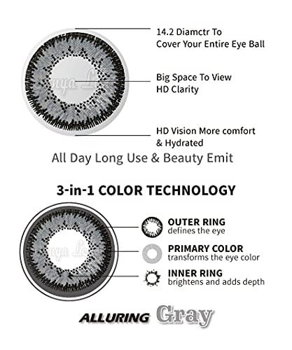 Sonya Lens The Eyes are the window to the soul! Sonya Lens Colored Contact Lenses (1 pair lens per box) Alluring - Grey