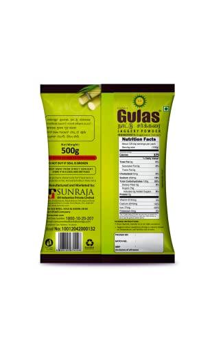 Sunraja Gulas Sunraja Gulas Jaggery Powder Pouch Combo Set of 2, 500 G - Total 1KG (2)