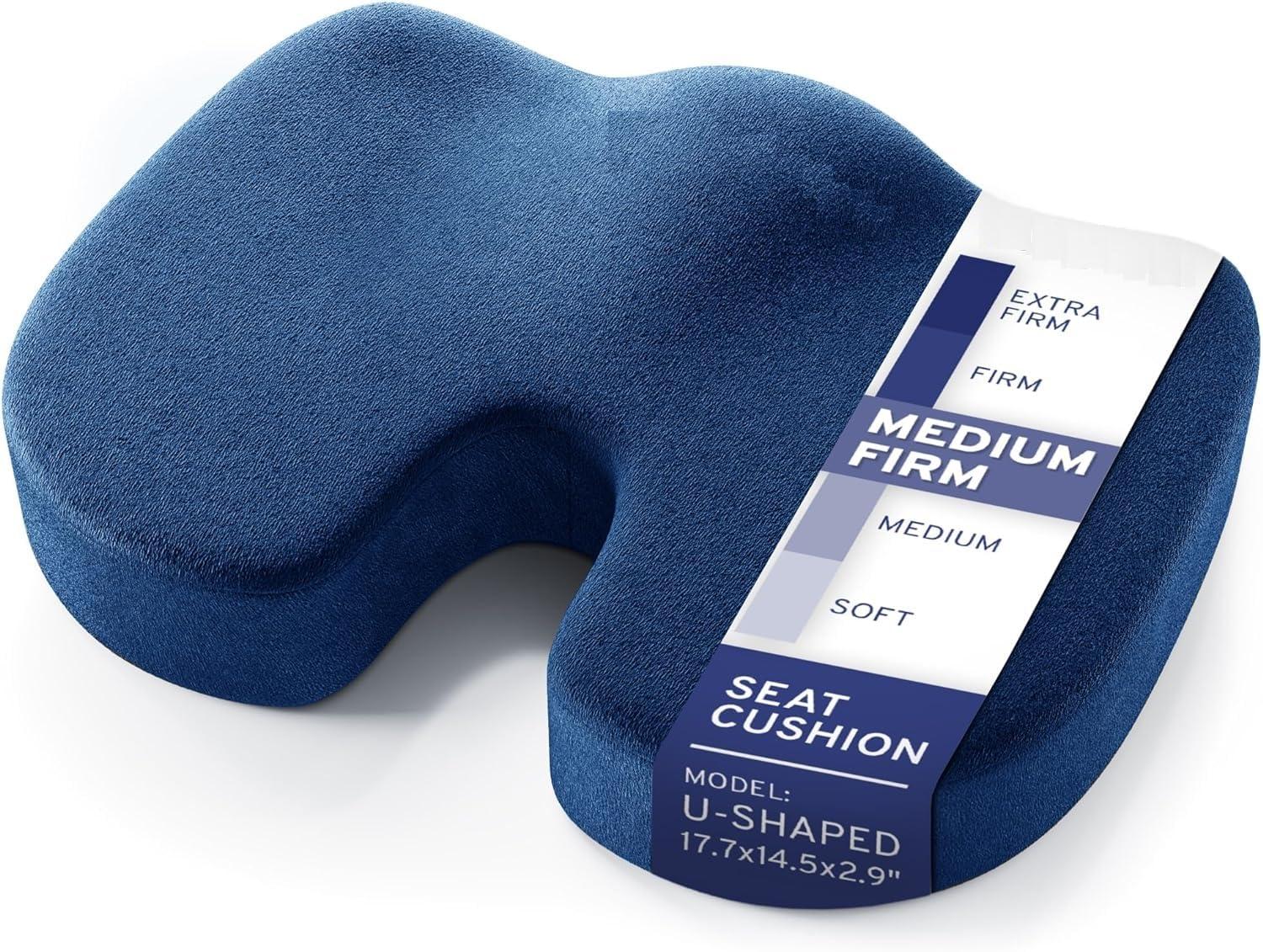 TLN TLN Coccyx Cushion, Coccyx Pillow, Tailbone Cushion Orthopedic seat Cushion, Memory Foam seat Cushion, Chair Cushion for Lower Back Pain, Donut Cushion, Sofa Cushion, Car seat Cushion AMZ-54