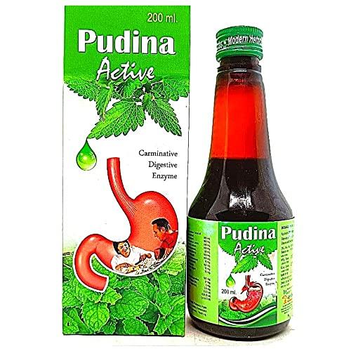 HERBSHD Buy online Ayurvedic Pudina Active Syrup 200ml.