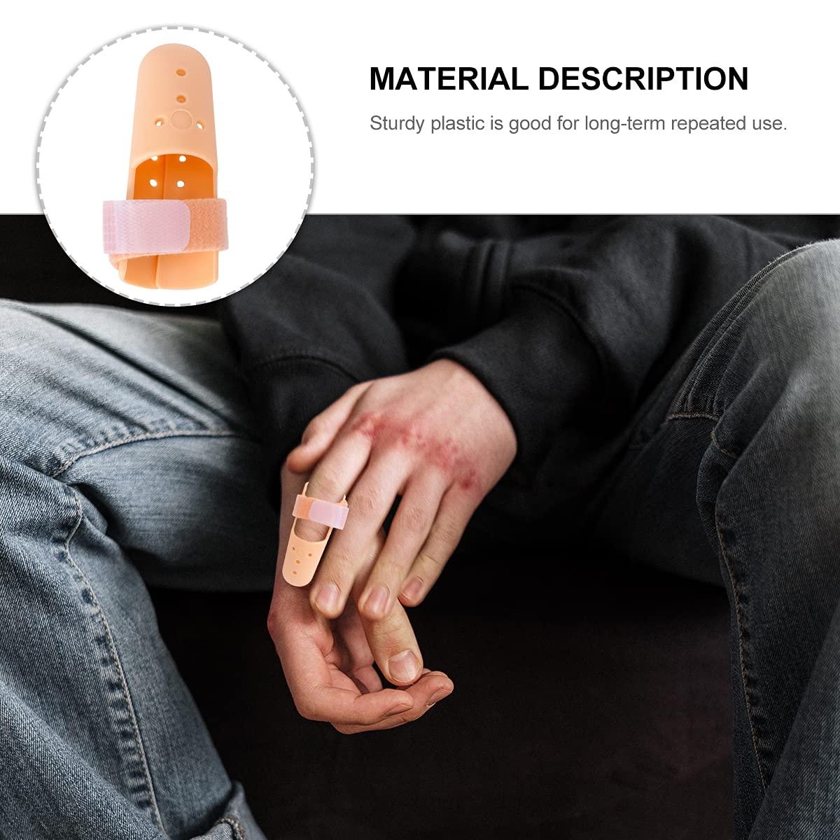 HEALLILY HEALLILY Plastic Finger Mallet Splint Finger Splint Finger Support Finger Brace Finger Straightener,Free size