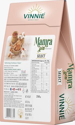 Vinnie Vinnie Premium Mamra Almond 1kg - Natural Fresh Badam Giri Dry Fruits - High Protein & Vitamin E, Rich in Oil, More Nutritious, Gluten Free, 250g x 4 Pack