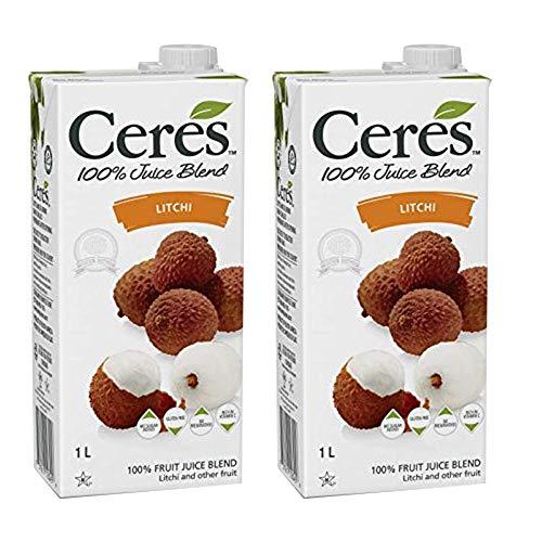 Ceres Ceres Litchi 100% Fruit Juice, 1000 ml, 2 Pack, White