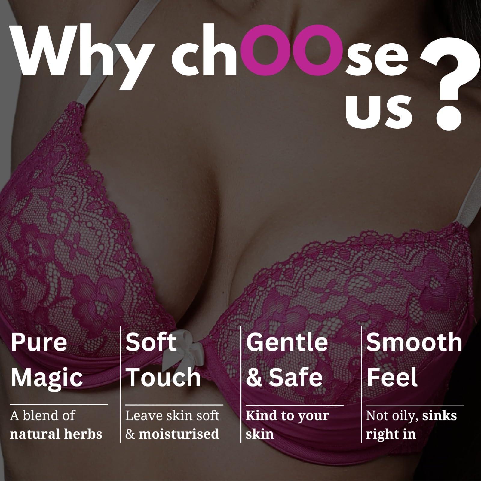 IntimaSafe Intima Safe Breast Growth Lotion for Enhancing Breast Size, With Vitamin Almond Oil, Olive Oil & Vitamin E | Body Massage Cream 100 ml