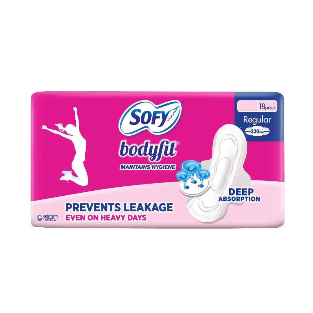Sofy Sofy Bodyfit Sanitary Pads - Regular, Pack of 18