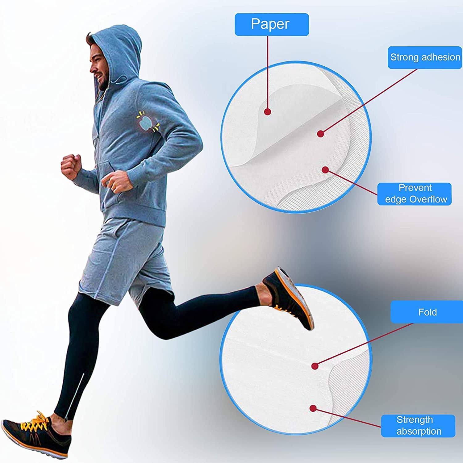 Calitate24 Underarm Sweat Pads, Armpit Sweat Pads for Women and Men Premium Sweat Shield Fight Hyperhidrosis, Disposable Underarm Pads for Sweating Women, Comfortable Unflavoured, Non Visible, 4 Pieces