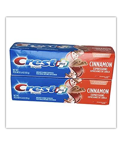 Crest Crest Plus Complete + Whitening Cinnamon Rush Expressions 5.4 oz 2 Boxes