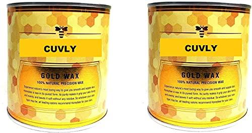 CUVLY CUVLY® Waxing Kit Combo Wax Gold Wax (600 gm) + Gold Wax (600 gm) + Wax Strips (70) + Wax Spatula) | WAX COMBO (GOLD WAX ONLY)