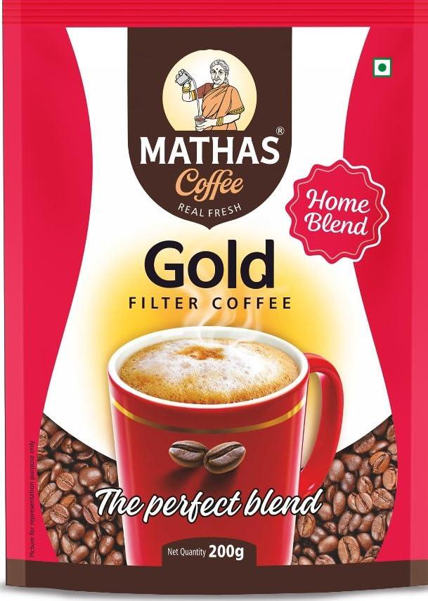 Mathas Mathas Coffee Powder (Gold, 200gm)