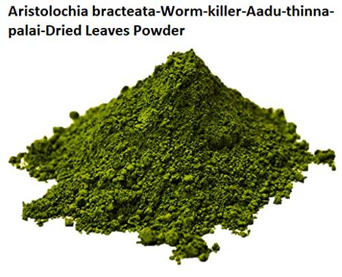 MGBN THE PATH FOR THE HEALTHIER LIFE WITH BEAUTY Aristolochia bracteata-Worm-killer-Aadu-thinna-palai-Dried Leaves Powder - 50 gm