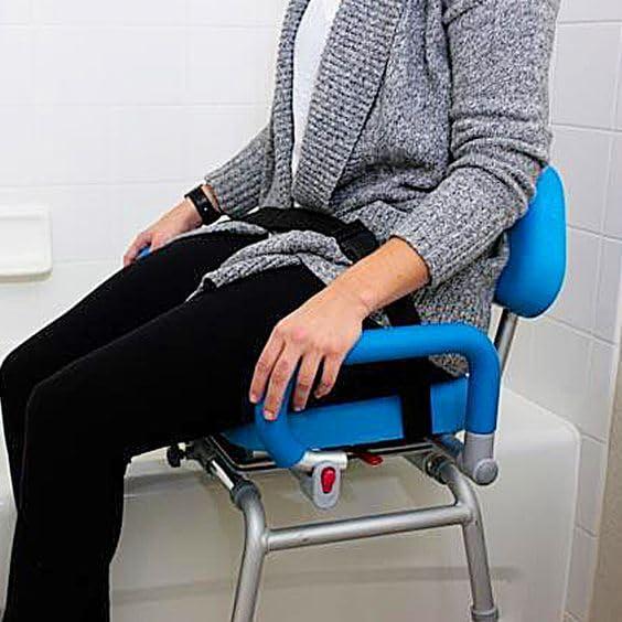 NIHSPRUHAY NIHSPRUHAY Toilet Shower Chair Seat Belt for Elderly, Bath Bench Anti-Slip Waist Buckle Strap for Bedridden Disabled Patient