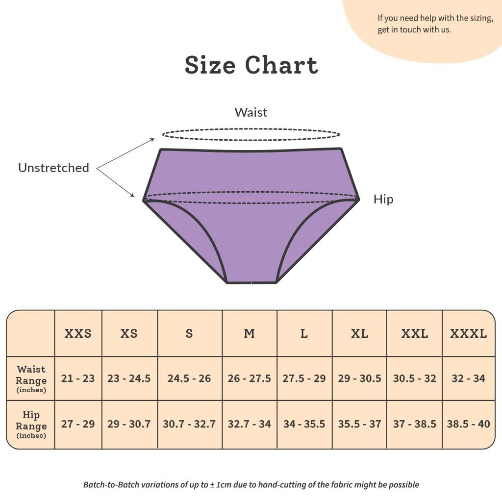 superbottoms superbottoms 2 Period Women Underwear (Lilac And Pink) + 4 Flow Lock Cloth Pads + Free Wet Pouch,Size - M, Pack Of 7