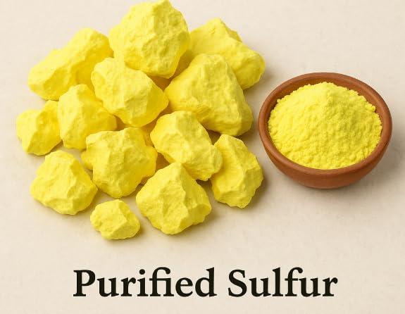 Pmw Pmw Amlasar Gandhak Sulphur Gandakam Yellow-Sulphur - 250g - Loose Packed