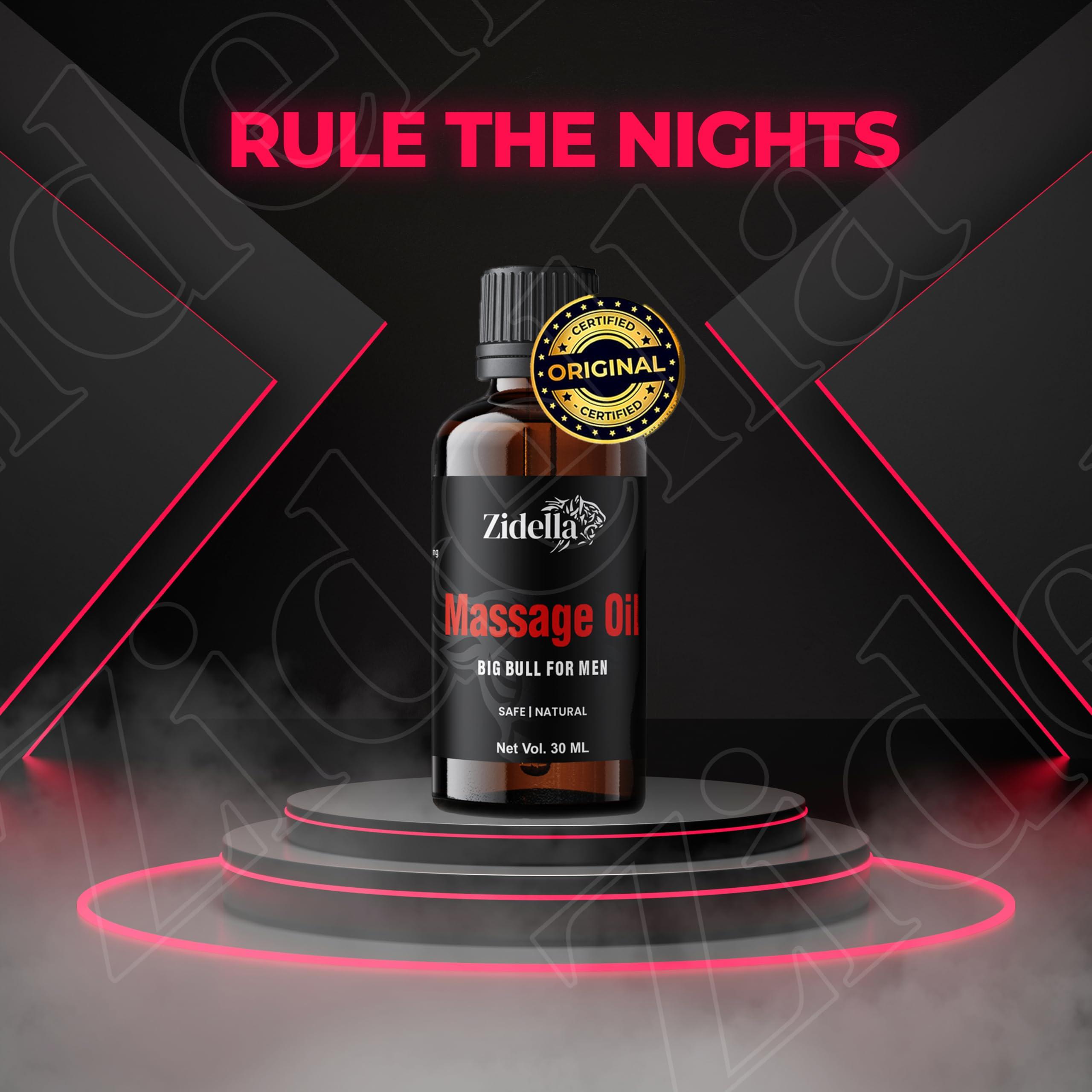 Zidella Zidella Bigbull Pure Ayurvedic Massage Oil For Men - 30ml