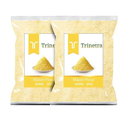 Trinetra Trinetra Makka Atta ( Maize/ Corn Flour)| 500 GM Each (Pack of 2)| Kitchen Essentials| Cereal Grain Flour| With High Fibre Content| boosts immunity, skin & hair health