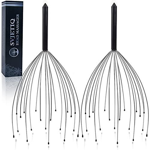 Svjetiq Svjetiq 2-Pack Scalp Massagers, Handheld Head Massage Tingler, Scalp Head Massager with 12 Fingers for Head Body Relaxing, Scalp Stimulation and Stress Relief (Random Colors)