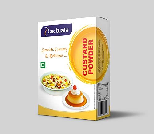 AACTUALA AACTUALA Custard Powder | Vanilla Flavor | Makes Smooth, Creamy and Delicious Custard - 200g (100g X Pack of 2)