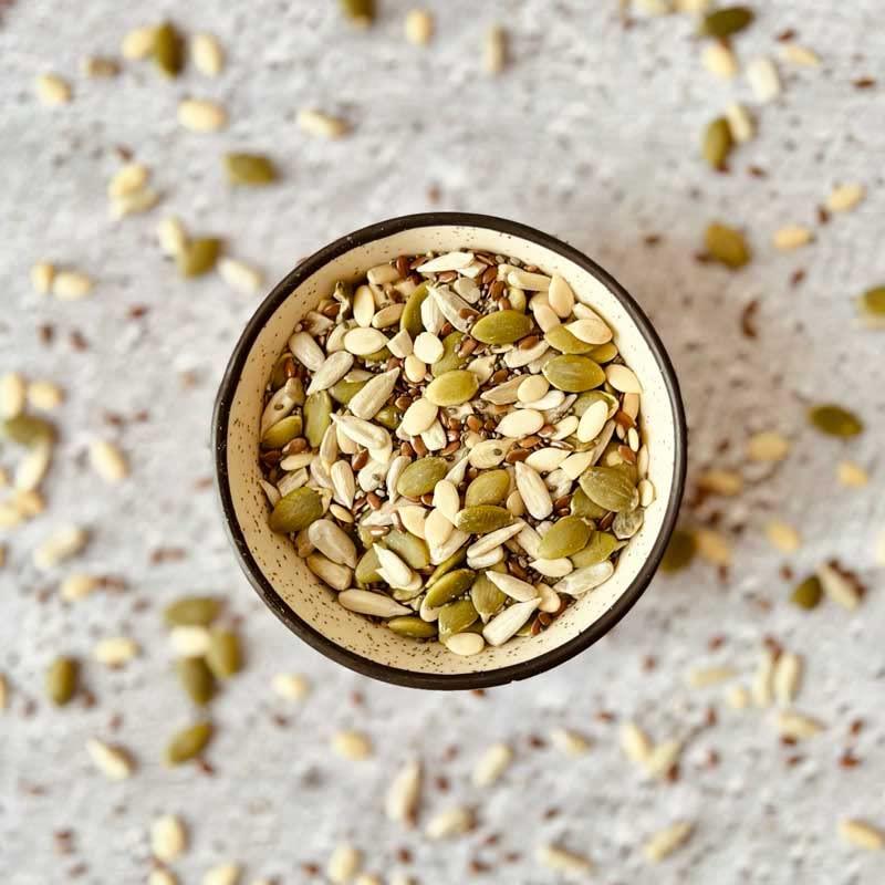 Organic Box Organic Box 100% Natural Premium 7 in 1 Mix Seeds for Eating | Mix Seeds | Diet Snacks | Roasted Seeds - 100gm