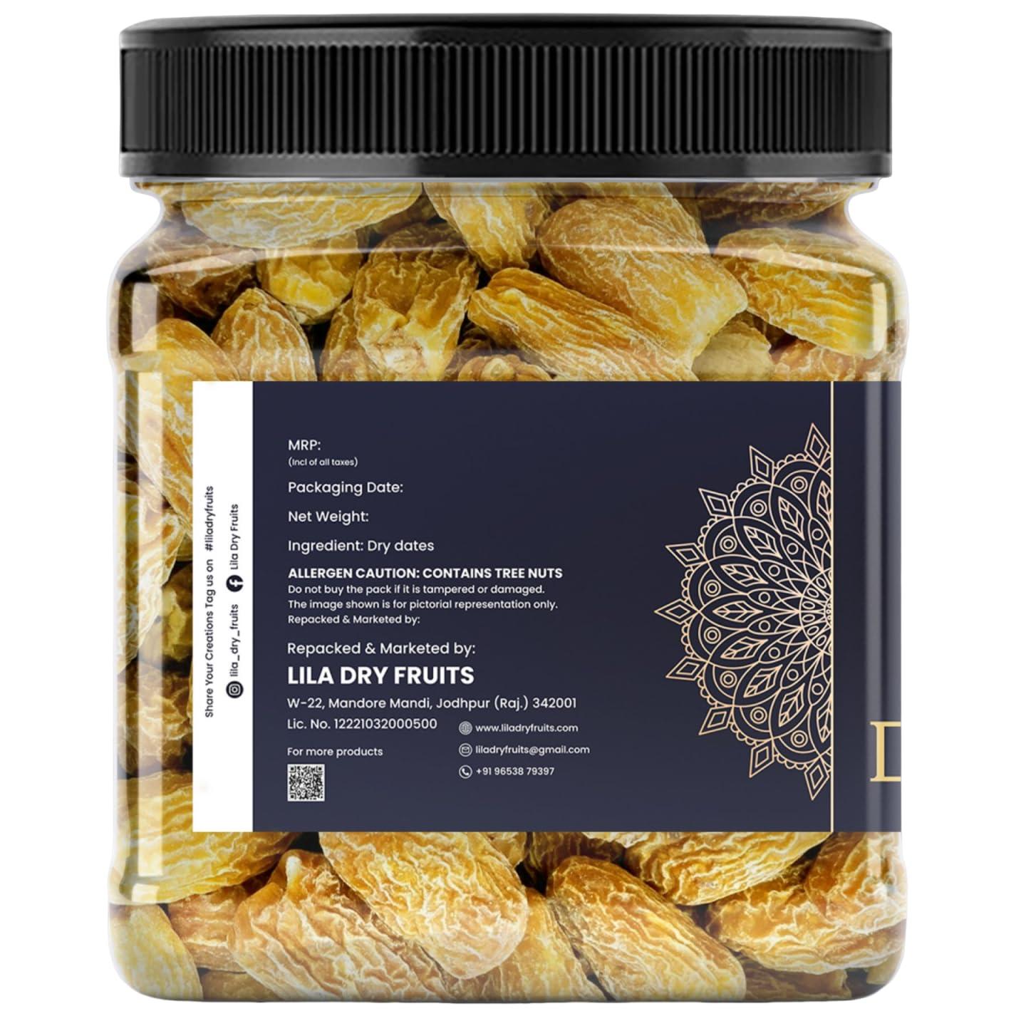 LDF LDF Fresh Yellow Dry Dates Khajur Khajoor, 1kg