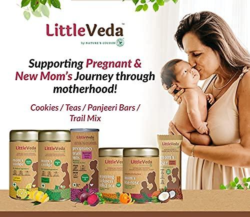 LittleVeda LittleVeda Pregnancy Gift Hamper (Pregnancy Trail Mix, Pregnancy Cookies & Sleepwell Tea) - For Pregnant Women, Trimester 3 (6-9months), Mothers Day Gifting