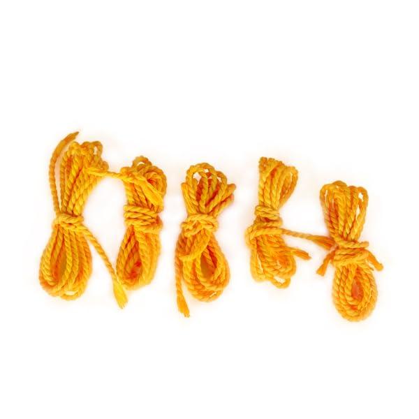 GIRI Giri Thirumangalya Thread - 5 Pieces | Thali Kayiru/Manjal Kayiru/Saradu/Murukku Design/Yellow Colour