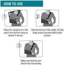 EASEFIT EASEFIT Arm Supporter Arm Sling Pouch Belt with Elbow Support, Arm Immobilizer Brace for Fracture, Sprain, Dislocation and Pain Relief Arm Support Arm Brace for Fracture and Sprain (S, Black)